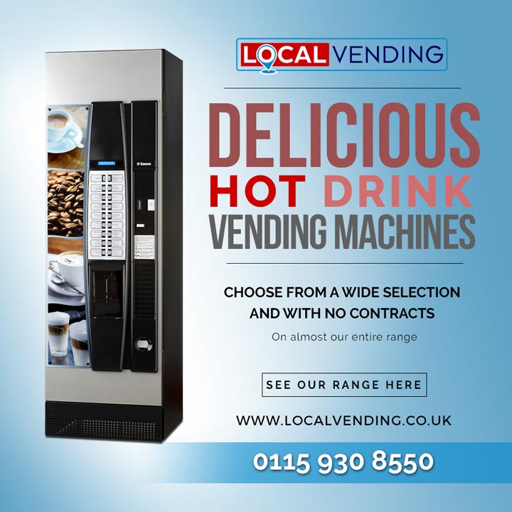Delicious hot drinks vending