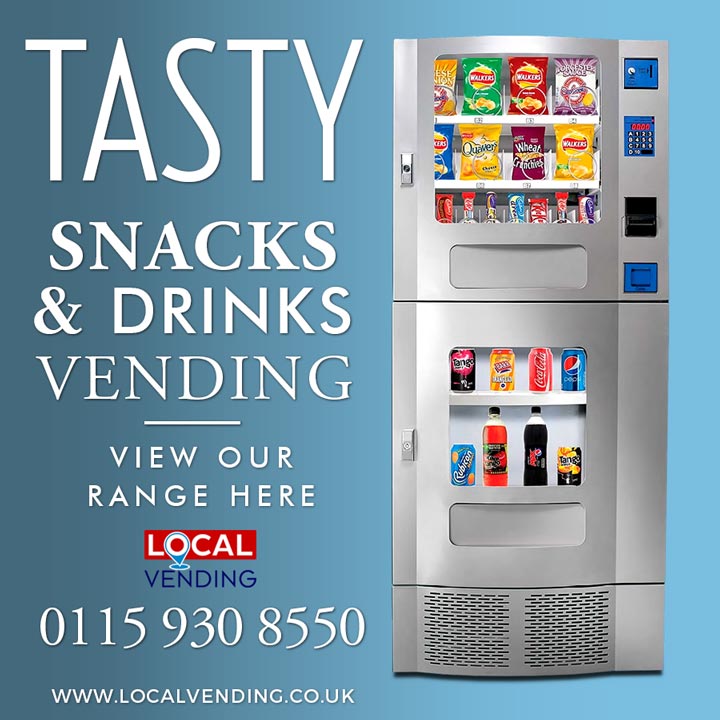Tasty snacks and drinks machines